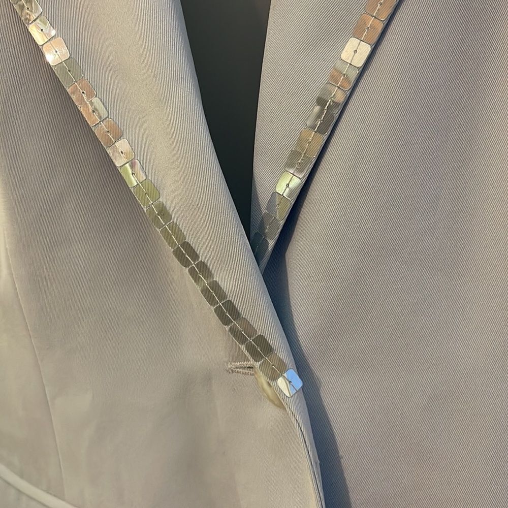 Together Spiegel Vintage 1990s Sky Blue Blazer Sequined Trim 10 - Picture 6 of 16
